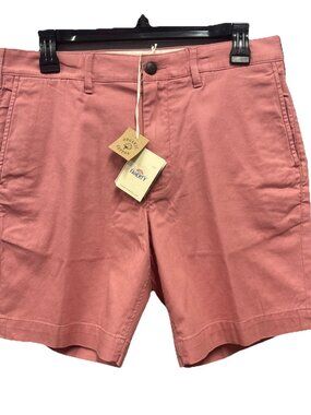 Faherty Island Life Shorts Organic Cotton Size Mens 40 Faded Flag Chino 8"